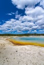 Sunset Lake Thermal Pool Yellowstone Royalty Free Stock Photo