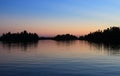 Sunset, Lake of the Woods, Kenora, Ontario Royalty Free Stock Photo