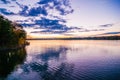 Sunset at lake wylie Royalty Free Stock Photo