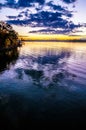 Sunset at lake wylie Royalty Free Stock Photo