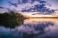 Sunset at lake wylie Royalty Free Stock Photo