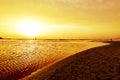 Sunset at Lances Beach in Tarifa, Spain