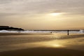 Sunset at Lances Beach in Tarifa, Spain Royalty Free Stock Photo