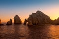 Sunset at Land's End, Mexico Royalty Free Stock Photo