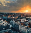 Sunset Landscape Above the Roofs of Kharkiv: 28 August 2021 - Kharkiv, Ukraine