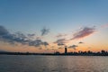 Sunset landscape around the Dadaocheng Wharf area