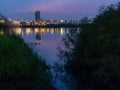 Sunset landscape around the Dadaocheng Wharf area