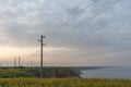 Sunset landscape from Kaliakra Cape at Black Sea Coast, Dobrich Region, Bulgaria Royalty Free Stock Photo