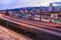 Sunset Landscape of Portland, Oregon, USA.