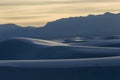 Sunset Landscape at White Sands National Park Royalty Free Stock Photo