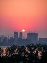 Yangze river in Nanjing city