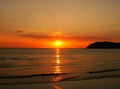 Sunset at Langkawi island, Malaysia Royalty Free Stock Photo