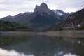 Sunset at the Lanuza reservoir, in the Aragonese Pyrenees, Huesca, Spain