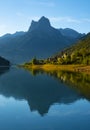 Sunset on the Lanuza reservoir, Huesca Pyrenees