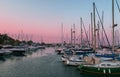 Sunset in Larnaka marina, Cyprus