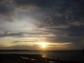 Sunset at Lasiana Beach Royalty Free Stock Photo