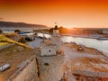 Sunset in Lefkada Town in Lefkada (Lefkas) Island Greece