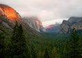 Sunset light across the mountains