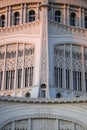 Sunset light on Baha'i Temple Royalty Free Stock Photo