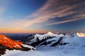 Sunset light in Berner Oberland Royalty Free Stock Photo