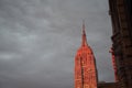 Sunset light on the Empire State Building Royalty Free Stock Photo