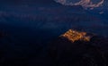 Sunset Light Illuminates Plateau Fromt the Grandview Overlook Royalty Free Stock Photo