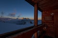 Sunset light in the Valle Blanche