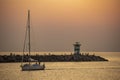 Sunset on the lighthouse