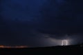 Sunset Lightning Royalty Free Stock Photo