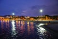 Sunset lights over the beach of Santa Marta Resort, Maddalena County, Colombia.