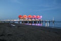 Sunset at Lignano Sabbiadoro Royalty Free Stock Photo