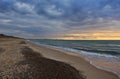 Sunset at Lild Strand, Jammerbugten. Royalty Free Stock Photo