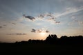 Sunset and little cloud