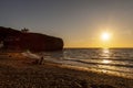 Sunset at LLangrannog Beach