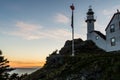 Sunset at Lobster cove Head Lighthouse, Gros Morne National Park