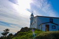 Sunset, Lobster Cove Head Lighthouse, Rocky Harbour, Gros Morne National Park, Newfoundland & Labrador