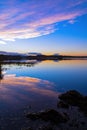 Sunset at Loch of Skene Vertical Photograph Royalty Free Stock Photo