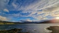 Sunset Loch sky clouds Scotland Highlands