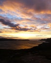 Sunset and loch Torridon, Scotland