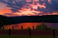 Sunset at Locust Lake State Park