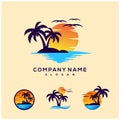 Sunset logo design for company