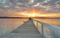 Sunset at Long Jetty Royalty Free Stock Photo