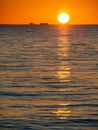 Sunset from Long Point with the sun setting over The Sisters, Port Kennedy Royalty Free Stock Photo