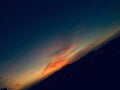 Sunset lookalike space earth night Royalty Free Stock Photo