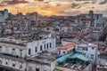 Sunset Looking Over The Vedado in Havana