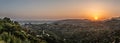 Los Angeles sunset view from Griffith Observatory Royalty Free Stock Photo