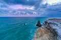 Sunset at Los Morrillos Lighthouse, Cabo Rojo, Puerto Rico Royalty Free Stock Photo