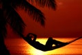 Sunset lounging Royalty Free Stock Photo