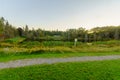 Sunset in MacLaren pond, Fundy National Park Royalty Free Stock Photo