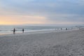 People viewing the sunset at Madiera Beach, St Pete Florida